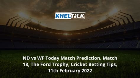 SD vs NDS Today Match Prediction and Betting Tips, Odds and .